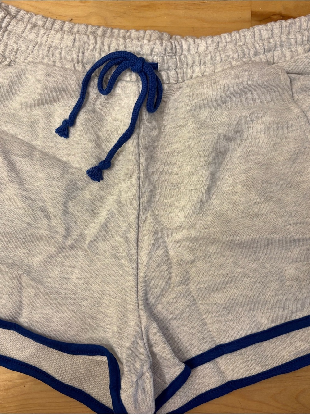 wild fable Light Heather Gray Shorts with Royal Blue Drawstring